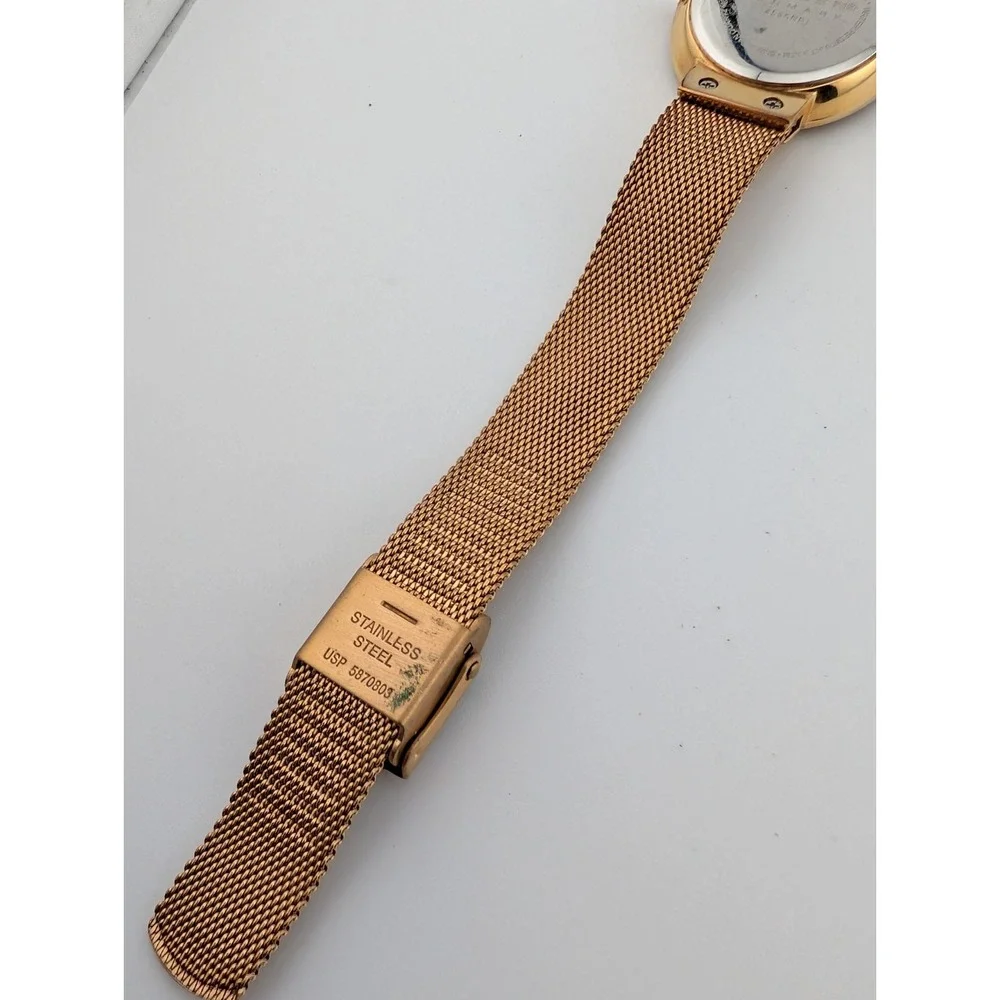 Skagen Lenora Watch Women 25mm Case MOP Dial Mesh Metal Band- New Battery‎